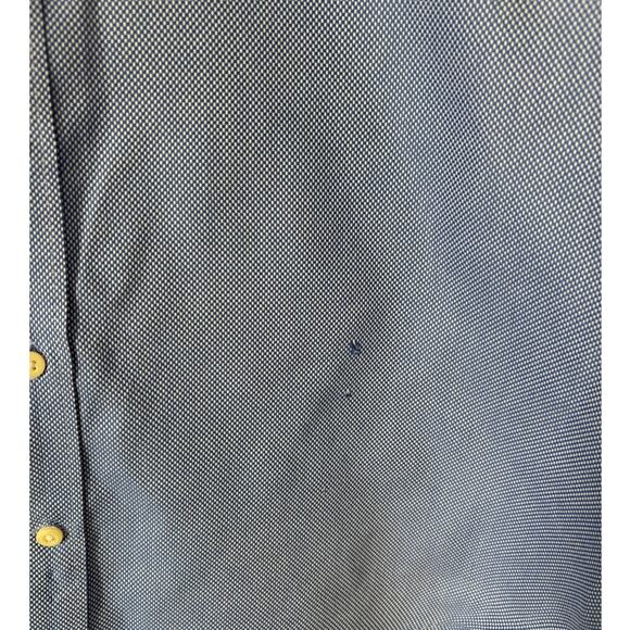 Peter Millar Blue Cotton Easy Care Dress Shirt Large - Picture 5 of 6